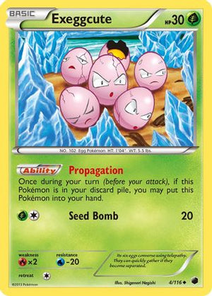 Exeggcute 4/116 - Plasma Freeze - Poke-Collect