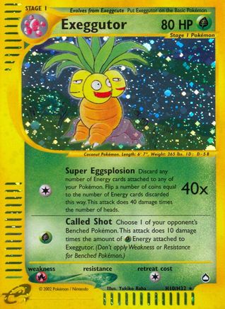 Exeggutor (H10) H10/147 - Aquapolis Holofoil - Poke-Collect