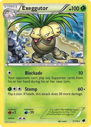 Exeggutor 5/116 - Plasma Freeze Reverse Holofoil - Poke-Collect