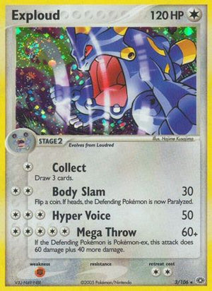 Exploud 3/106 - Emerald Holofoil - Poke-Collect