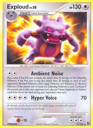 Exploud 17/106 - Great Encounters Reverse Holofoil - Poke-Collect