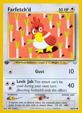 Farfetch'd 43/64 - Neo Revelation 1st Edition - Poke-Collect