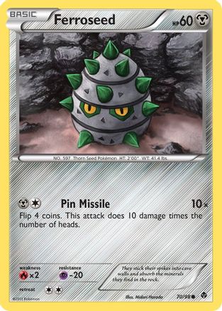 Ferroseed (70) 70/98 - Emerging Powers - Poke-Collect
