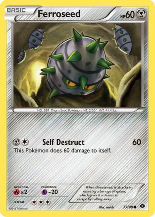 Ferroseed 77/99 - Next Destinies Reverse Holofoil - Poke-Collect