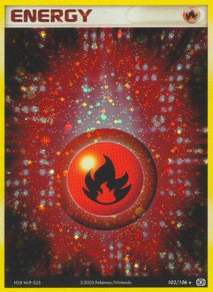 Fire Energy 102/106 - Emerald Holofoil