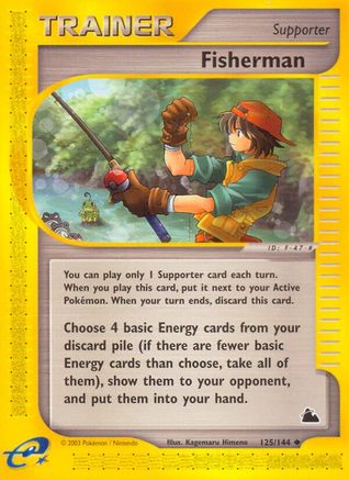 Fisherman 125/144 - Skyridge Reverse Holofoil - Poke-Collect