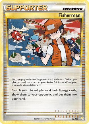 Fisherman 92/123 - HeartGold SoulSilver - Poke-Collect