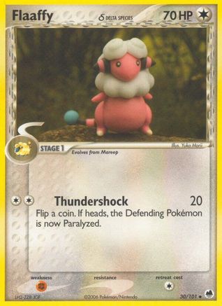 Flaaffy (Delta Species) 30/101 - Dragon Frontiers Reverse Holofoil - Poke-Collect
