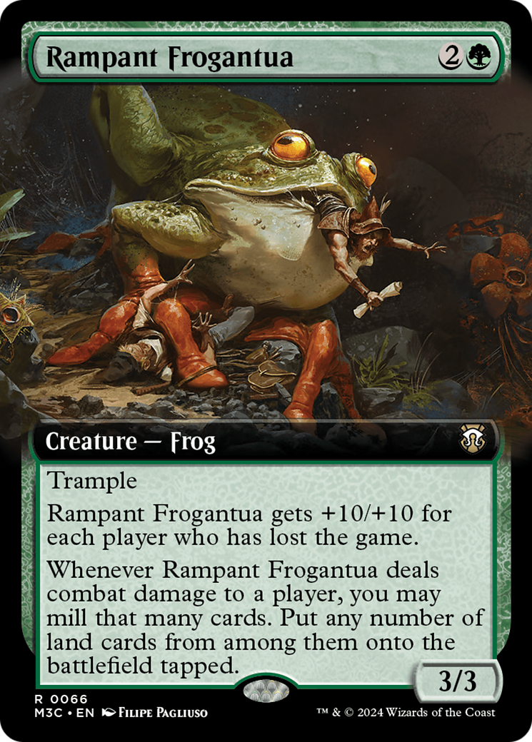 Rampant Frogantua (M3C-066) - Modern Horizons 3 Commander: (Extended Art) - Poke-Collect
