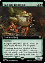 Rampant Frogantua (M3C-066) - Modern Horizons 3 Commander: (Extended Art) - Poke-Collect