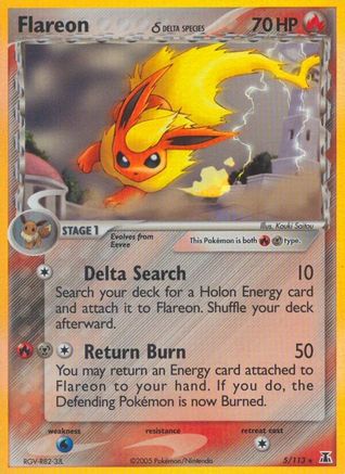 Flareon (Delta Species) 5/113 - Delta Species Holofoil - Poke-Collect