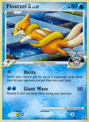 Floatzel GL 4/111 - Rising Rivals Reverse Holofoil - Poke-Collect