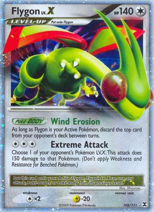 Flygon Lv.X 105/111 - Rising Rivals Holofoil - Poke-Collect