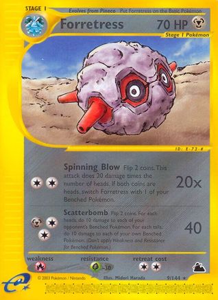 Forretress (9) 9/144 - Skyridge Reverse Holofoil - Poke-Collect