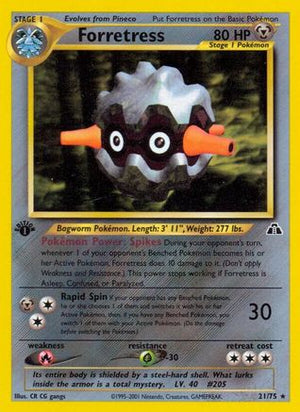 Forretress (21) 21/75 - Neo Discovery Unlimited - Poke-Collect