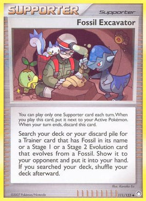 Fossil Excavator 111/123 - Mysterious Treasures Reverse Holofoil - Poke-Collect