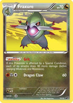 Fraxure (14) 14/20 - Dragon Vault Holofoil - Poke-Collect