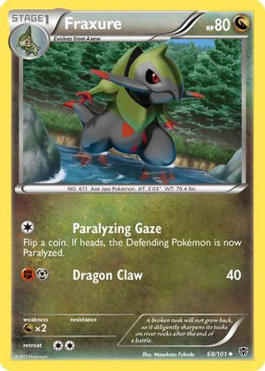 Fraxure 68/101 - Plasma Blast Reverse Holofoil - Poke-Collect