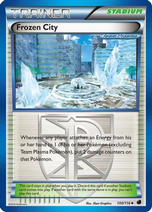 Frozen City (Team Plasma) 100/116 - Plasma Freeze Reverse Holofoil - Poke-Collect