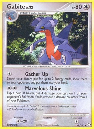 Gabite 48/123 - Mysterious Treasures - Poke-Collect