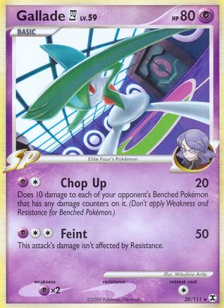 Gallade E4 20/111 - Rising Rivals Reverse Holofoil - Poke-Collect