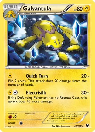 Galvantula 43/108 - Dark Explorers - Poke-Collect