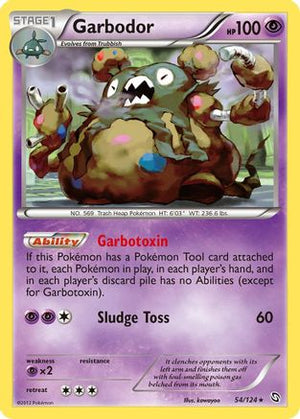 Garbodor 54/124 - Dragons Exalted Reverse Holofoil - Poke-Collect