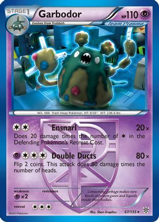 Garbodor (Team Plasma) (67) 67/135 - Plasma Storm Reverse Holofoil - Poke-Collect