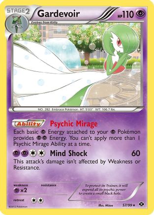 Gardevoir 57/99 - Next Destinies Reverse Holofoil - Poke-Collect