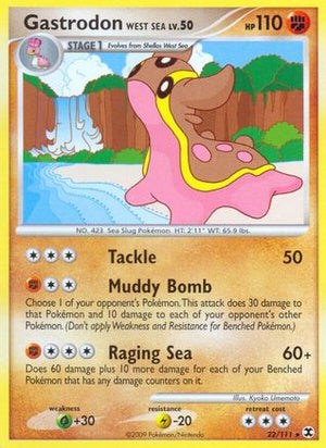 Gastrodon West Sea 22/111 - Rising Rivals Reverse Holofoil - Poke-Collect
