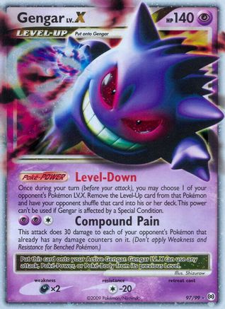 Gengar Lv.X 97/99 - Arceus Holofoil - Poke-Collect