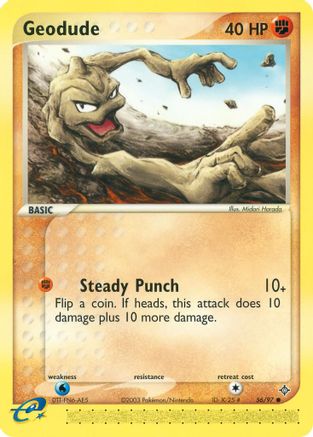 Geodude - 56/97 56/97 - Dragon Reverse Holofoil - Poke-Collect