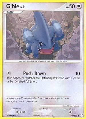 Gible 85/123 - Mysterious Treasures Reverse Holofoil - Poke-Collect