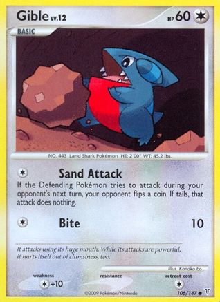 Gible 106/147 - Supreme Victors Reverse Holofoil - Poke-Collect