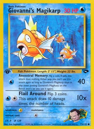 Giovanni's Magikarp 73/132 - Gym Challenge 1st Edition - Poke-Collect