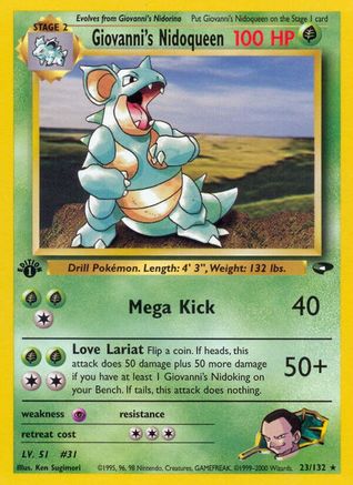 Giovanni's Nidoqueen 23/132 - Gym Challenge Unlimited - Poke-Collect