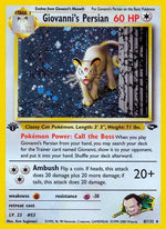 Giovanni's Persian 8/132 - Gym Challenge Unlimited Holofoil - Poke-Collect