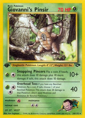 Giovanni's Pinsir 24/132 - Gym Challenge 1st Edition - Poke-Collect