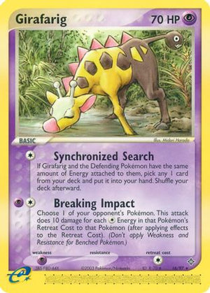 Girafarig 16/97 - Dragon - Poke-Collect