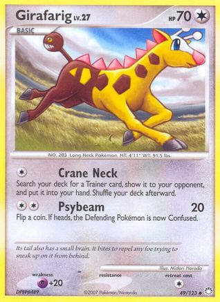 Girafarig 49/123 - Mysterious Treasures - Poke-Collect