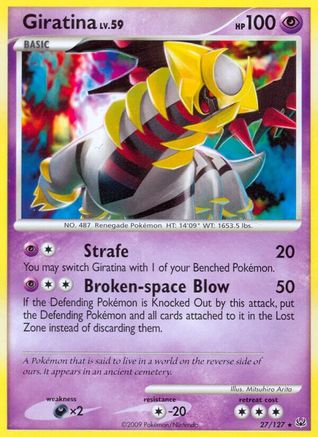Giratina (27) 27/127 - Platinum Reverse Holofoil - Poke-Collect