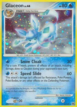 Glaceon (5) 5/100 - Majestic Dawn Reverse Holofoil - Poke-Collect