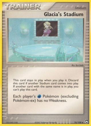 Glacia's Stadium 76/108 - Power Keepers Reverse Holofoil - Poke-Collect