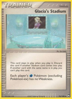 Glacia's Stadium 76/108 - Power Keepers Reverse Holofoil - Poke-Collect