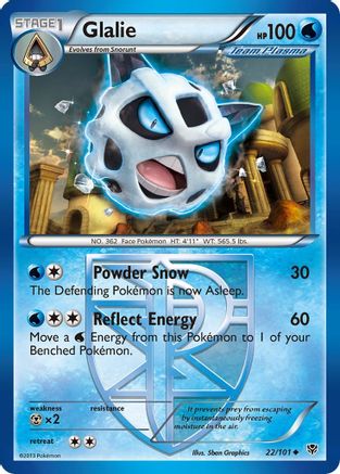 Glalie (Team Plasma) 22/101 - Plasma Blast - Poke-Collect