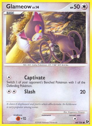 Glameow 68/106 - Great Encounters - Poke-Collect