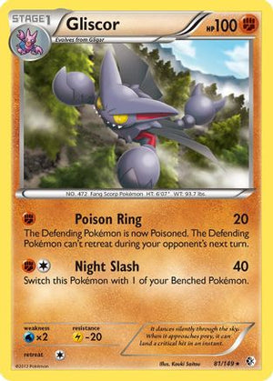 Gliscor 81/149 - Boundaries Crossed Reverse Holofoil - Poke-Collect