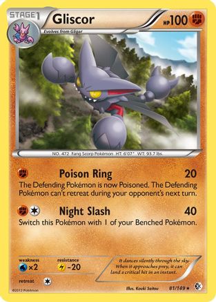 Gliscor 81/149 - Boundaries Crossed Holofoil - Poke-Collect