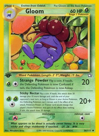 Gloom 36/111 - Neo Genesis Unlimited - Poke-Collect