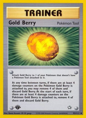 Gold Berry 93/111 - Neo Genesis 1st Edition - Poke-Collect